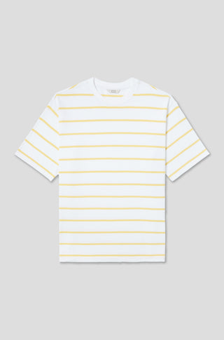 The Capital T (Final Sale) – Abroad stripe in butter