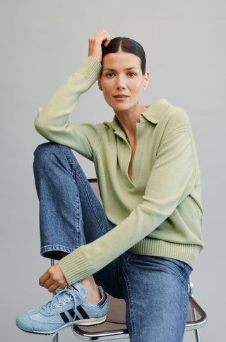 The Cashmere Polo – Iced matcha