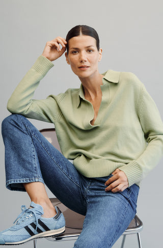 The Cashmere Polo – Iced matcha