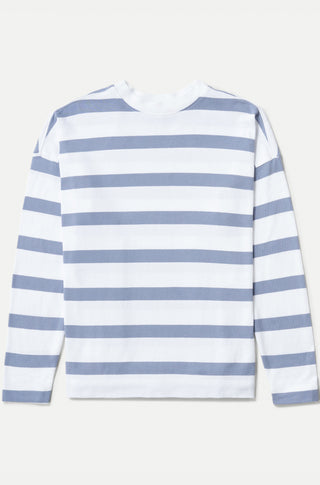 The Early Mornings Tee – Sundown stripe in overcast