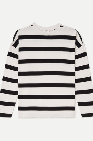 The Early Mornings Tee – Magpie stripe