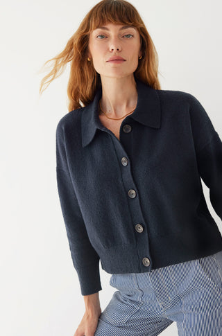 The Library Cardi – Navy