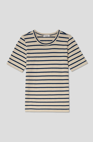 The Matinee Tee (Final Sale) – Sandstone stripe