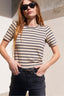 The Matinee Tee (Final Sale)  – Sandstone Stripe