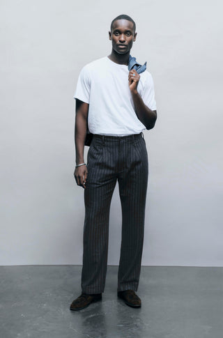 The Pal – Navy chalk stripe