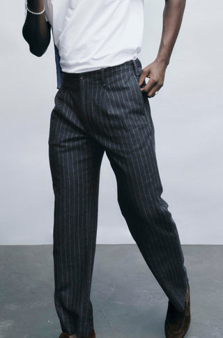 The Pal – Navy chalk stripe